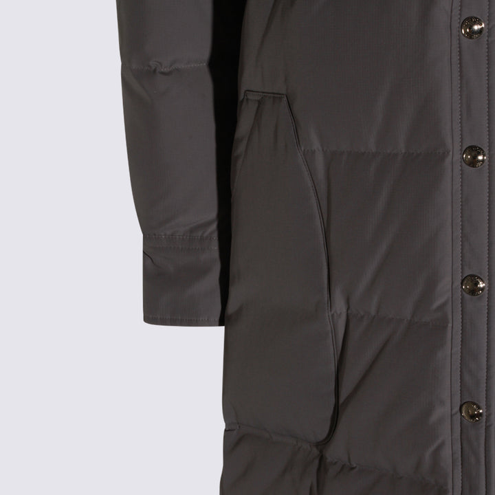 Thom Browne Coats - MED GREY | 8c256bc0362d91bbeefb2ebb92f2421867fc8dcc