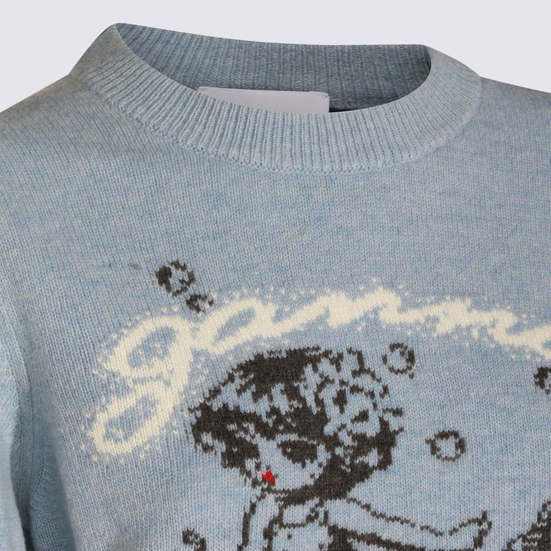 Ganni Sweaters - SOFT CHAMBRAY | 11728632c39b227df5e870a0d417fefb9b0cbf43