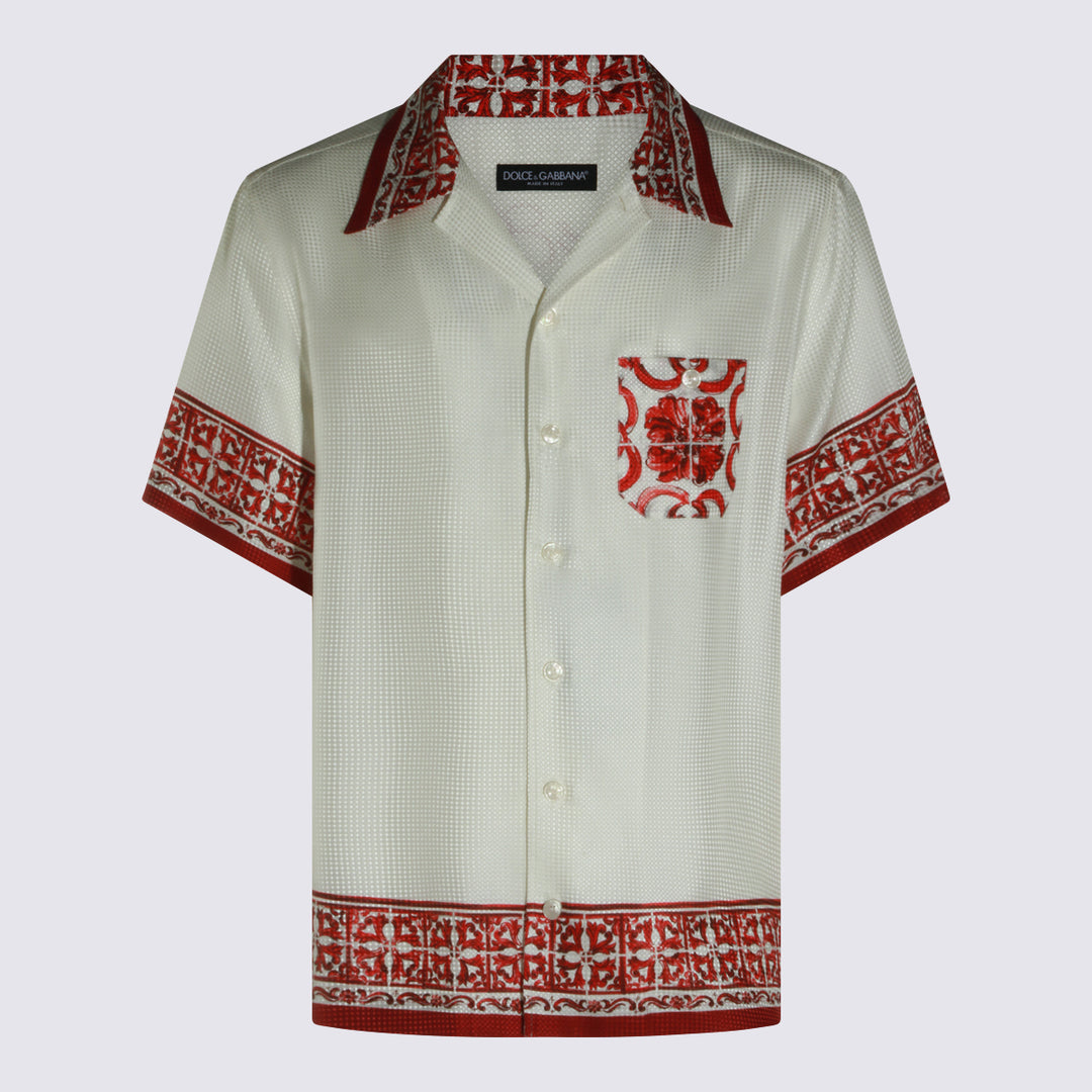 Dolce & Gabbana Shirts - RED-WHITE | b1a05b118064ba4c188422eac73d9c727d05708f