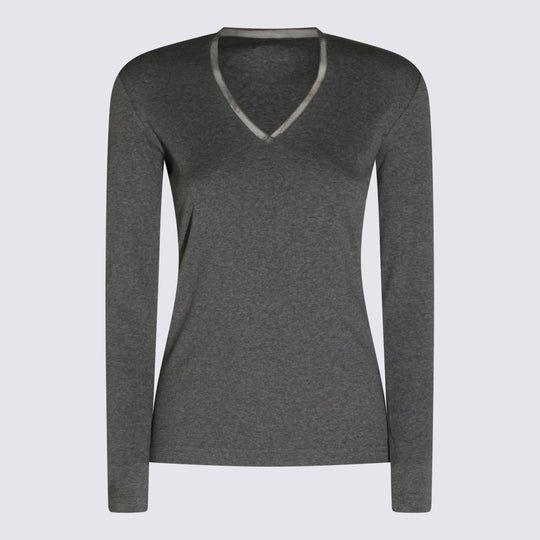 T-Shirts And Polos Metallici E Grigi