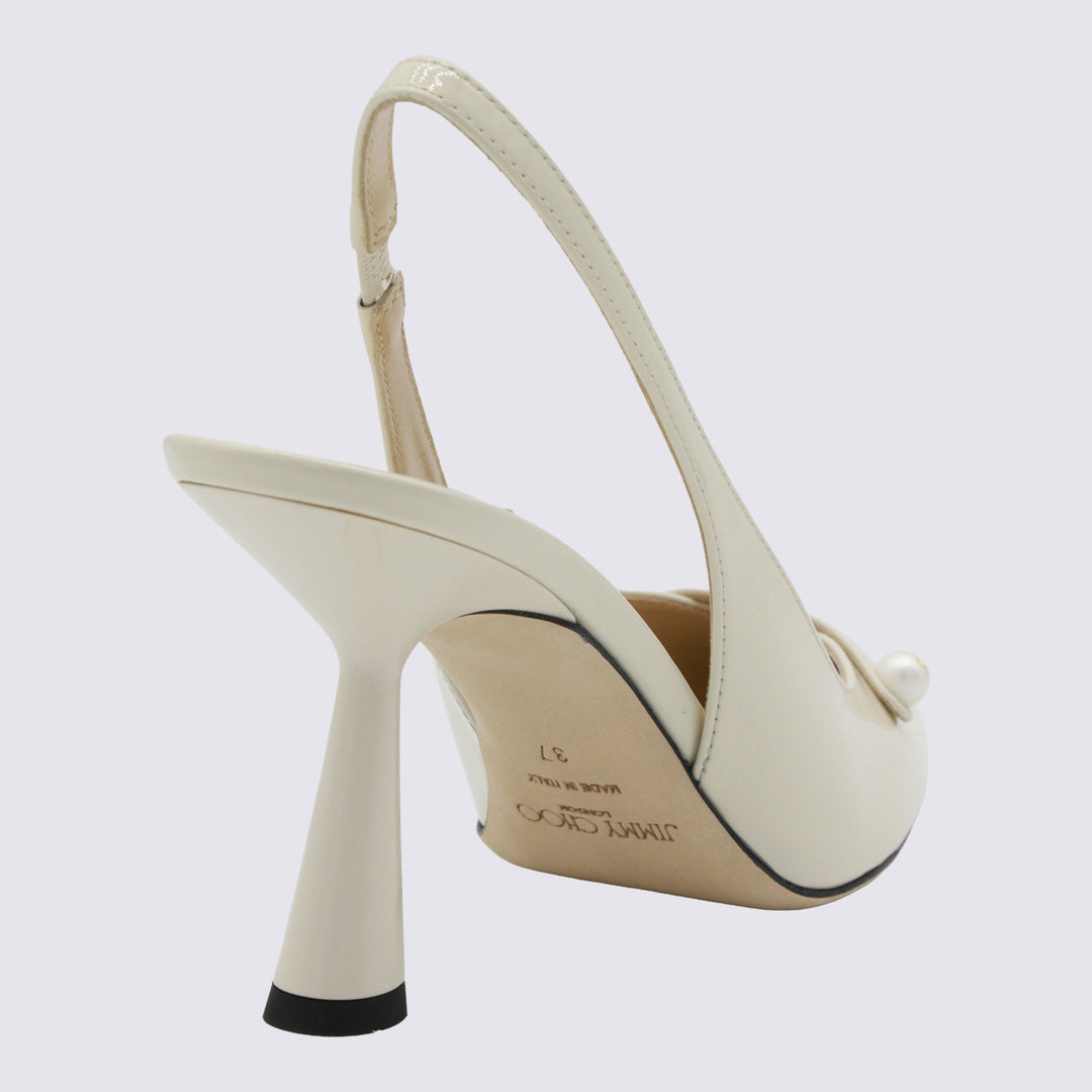 Jimmy Choo With Heel - LATTE/LATTE | 9313aed505e47631537764a44818333803d090e4