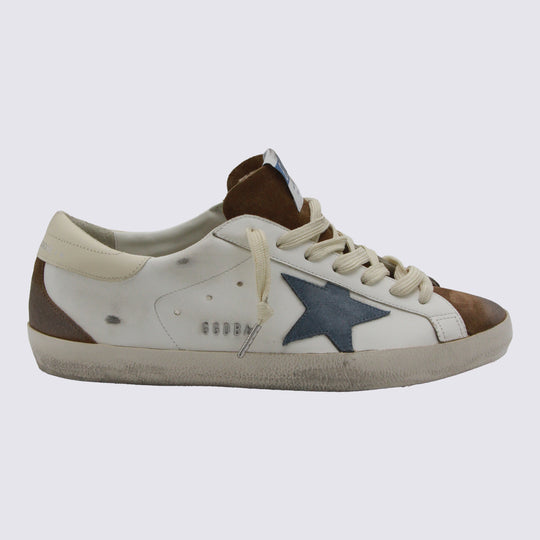 Sneakers White/Brown/Blue Denim/Cream