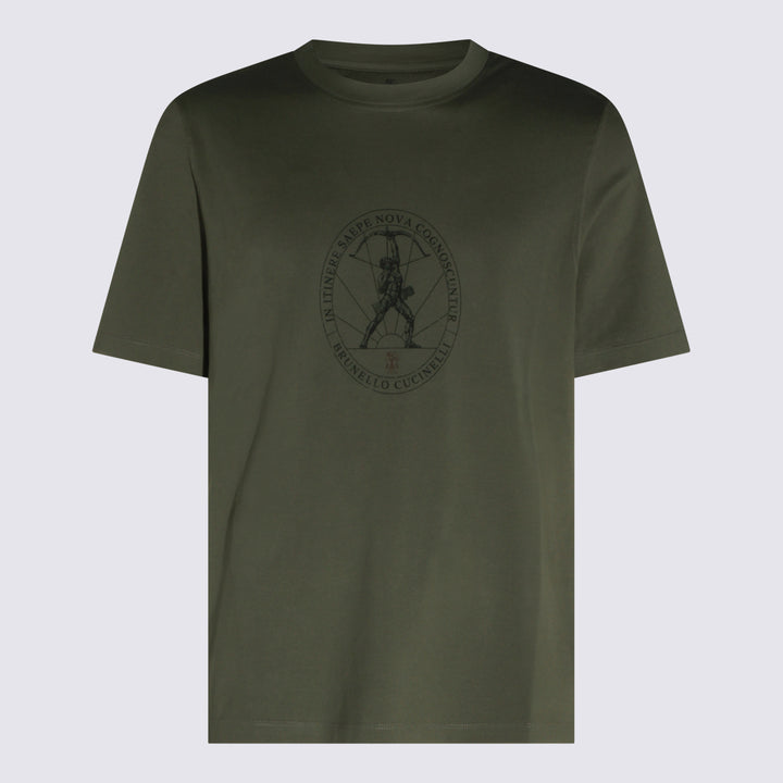 Brunello Cucinelli T-shirts and Polos - Army | e44b602dd036111dbaed85d3d66acaa56db819c1