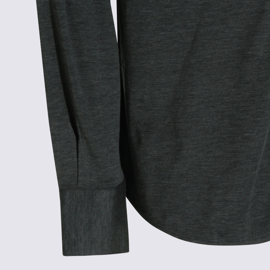 Brunello Cucinelli Shirts - Dark grey | 5d717248aed7e1eaddd93dd405588d365dffd9ae