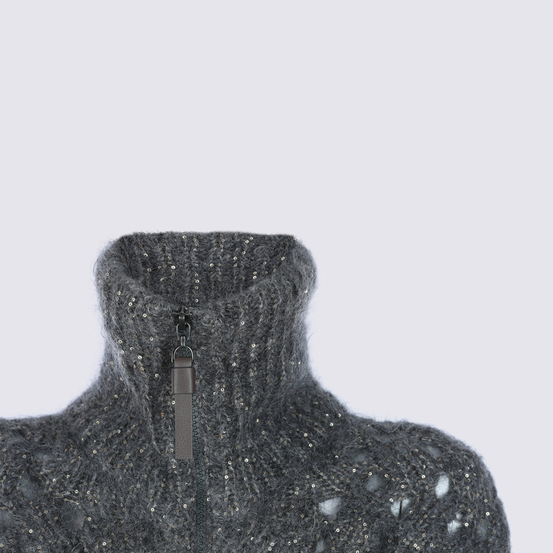 Brunello Cucinelli Sweaters - Metallici e grigi | a124e93460d9607949af3a409022d44cec01200b