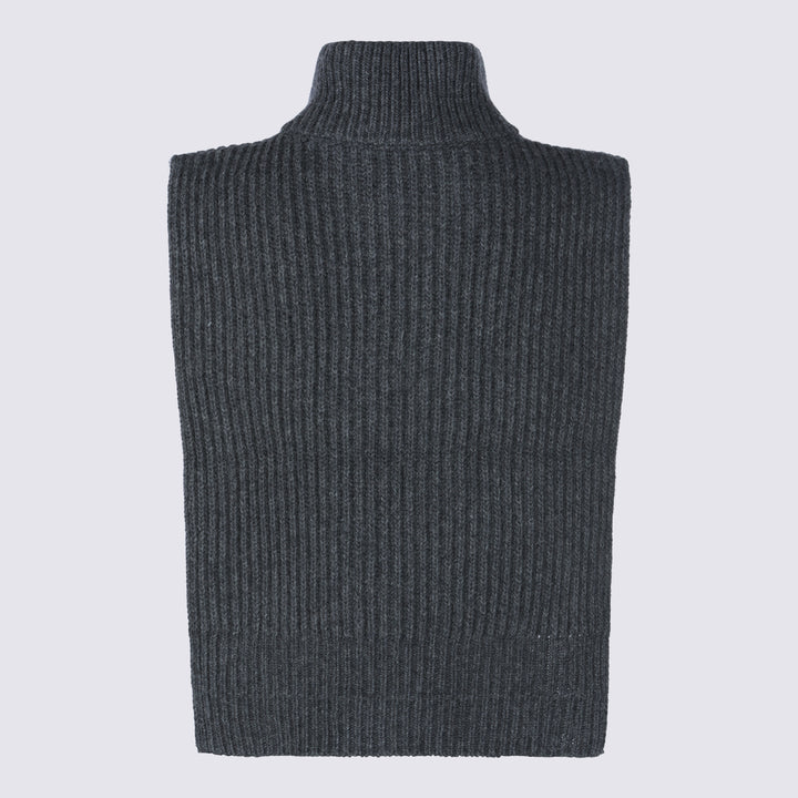 Mm6 Maison Margiela Scarfs - Dark Grey Melange | cb5f0a258a9cabf5f975843be676949945a97381