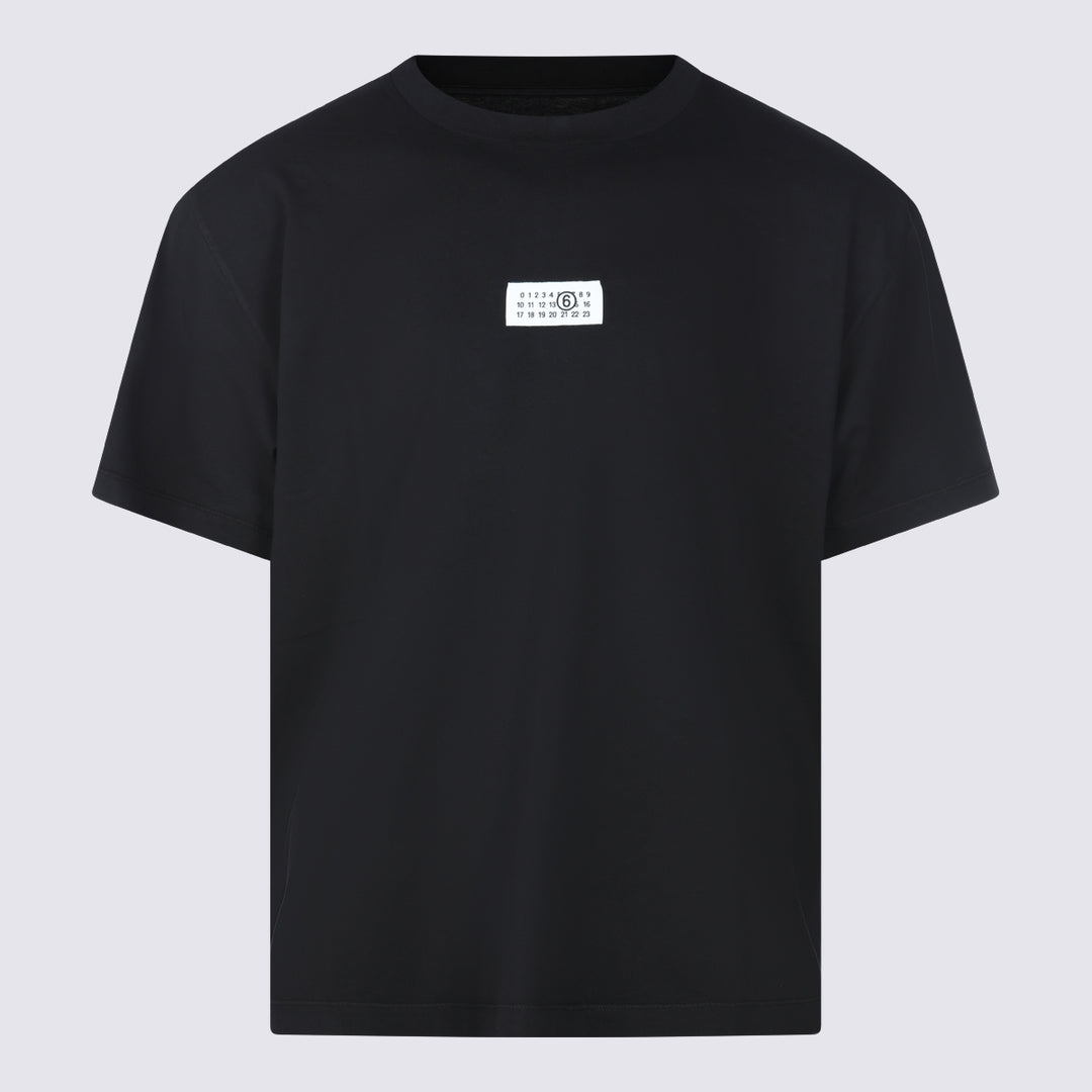 Mm6 Maison Margiela T-shirts and Polos - Black | 79aa9e05eab1142986efaeb3491099f3c8b54c19