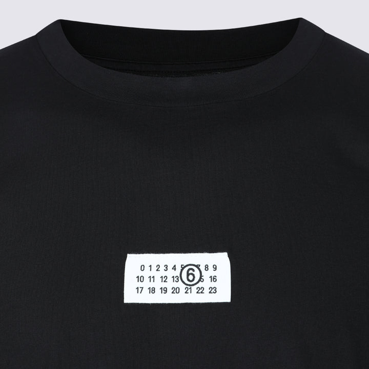 Mm6 Maison Margiela T-shirts and Polos - Black | 9514499bc4ac678bf1508afd82282b0932871c3b