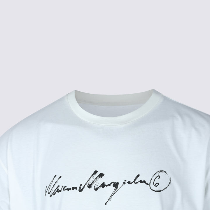 Mm6 Maison Margiela T-shirts and Polos - White | e3ac96c44fe14cd9ee05d9f71cc91d723036bcc0