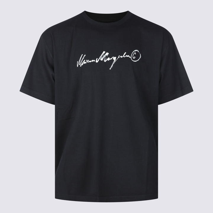 Mm6 Maison Margiela T-shirts and Polos - Black | 2d443495bd632469da7d1264b8d5a24987b56f20