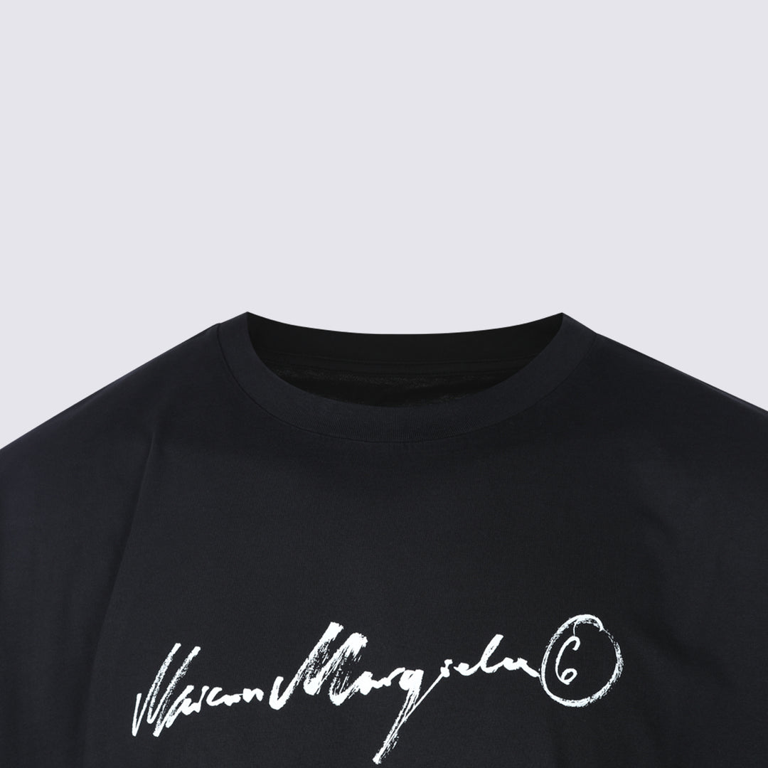 Mm6 Maison Margiela T-shirts and Polos - Black | 1e219f2f65f3251093d028a662f1c5e1843cd3ab