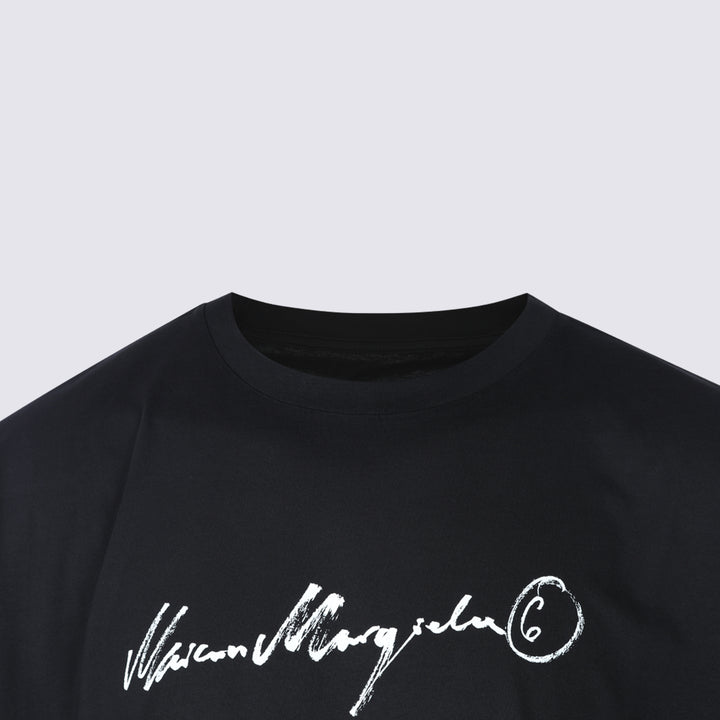 Mm6 Maison Margiela T-shirts and Polos - Black | 1e219f2f65f3251093d028a662f1c5e1843cd3ab