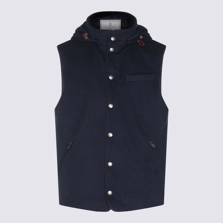 Brunello Cucinelli Coats - Navy | 53dd2319f0412fae005e5f4a0a2bbe6fc4ed12ce