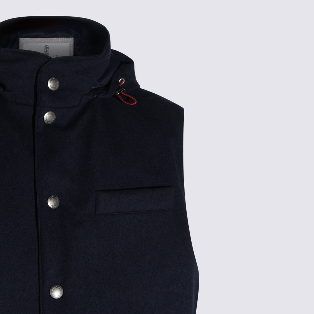 Brunello Cucinelli Coats - Navy | 99165aec76ea821d85196ad7bef511d05b343dec