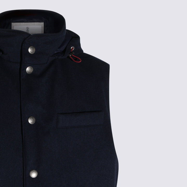 Brunello Cucinelli Coats - Navy | 99165aec76ea821d85196ad7bef511d05b343dec
