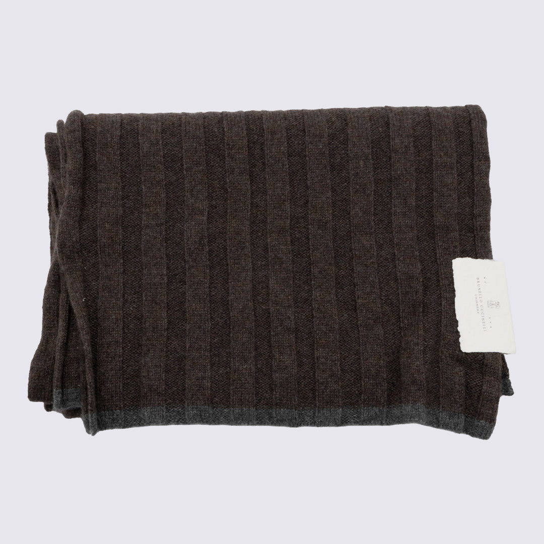 Brunello Cucinelli Scarfs - Brown | 7e03051bbe81713e2f08dc56408baf05b649959c
