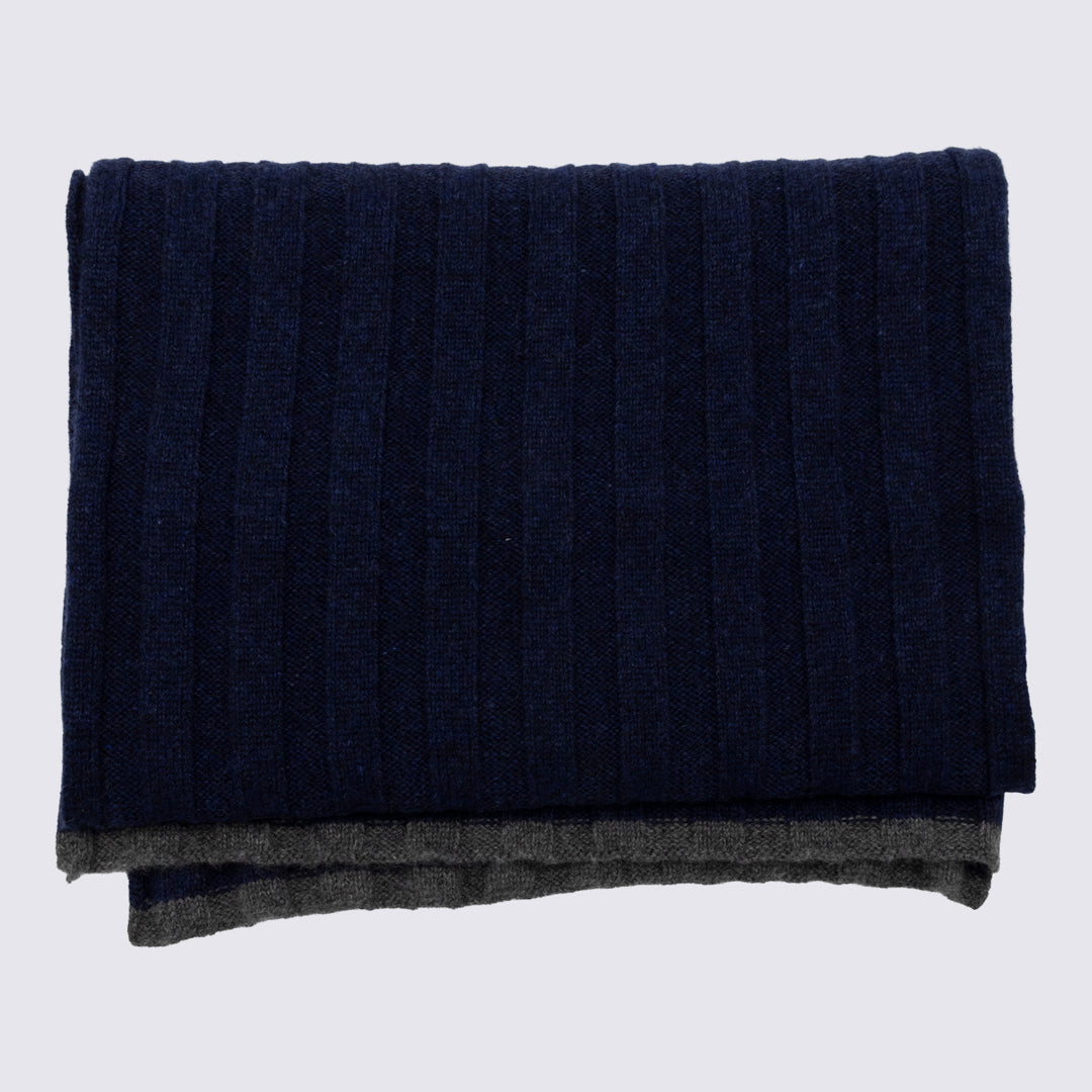Brunello Cucinelli Scarfs - Navy | 8b4b6bbb0e6e31ff2dbc95c0bc7d0c44645b2850
