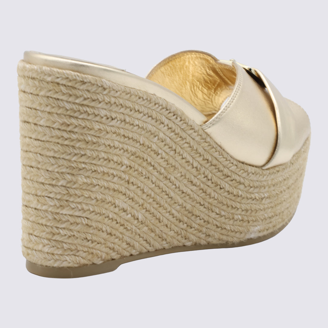 Jimmy Choo Flat shoes - GOLD/GOLD | 79602199b3662d5694c823b4b1f1cab02133c6ba
