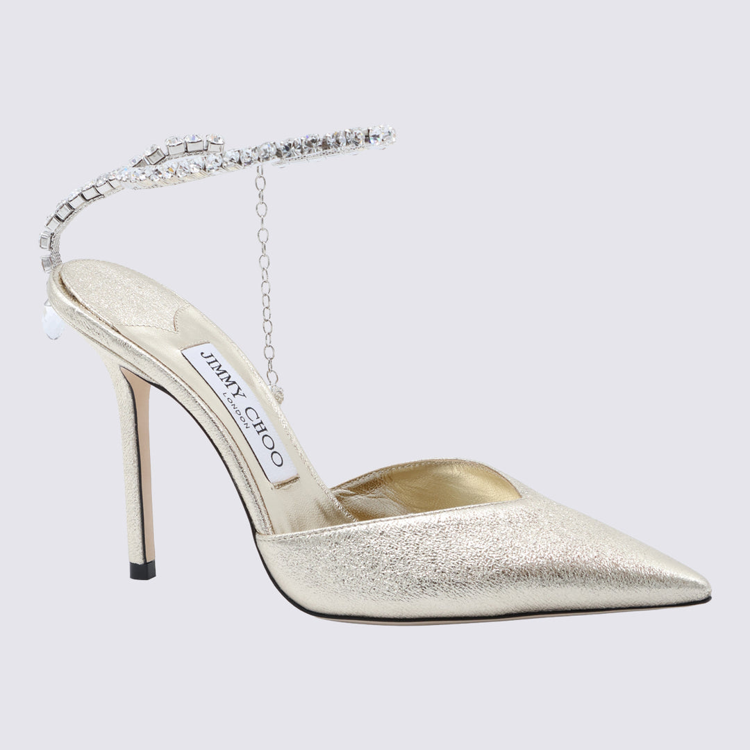Jimmy Choo With Heel - PLATINUM/CRYSTAL | 6f591145e0f2c79013469335b8f12567ad18dc4b