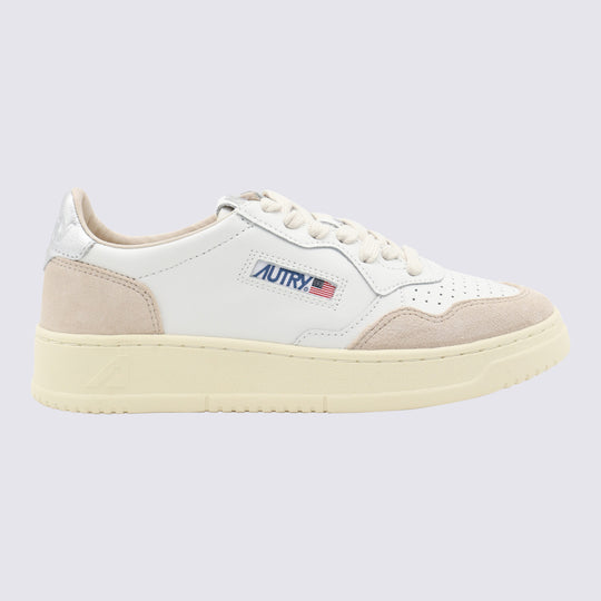 Sneakers Leat/Suede White/Silver
