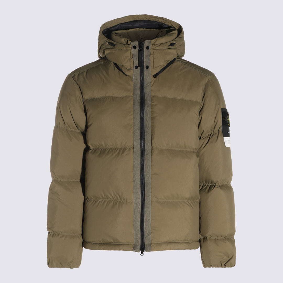 Stone Island Coats - MILITARY GREEN | 32d7b06392516fc9291c54039909b80a306fcb21