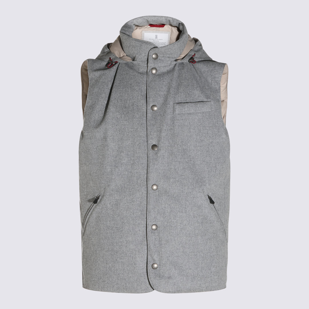 Brunello Cucinelli Coats - Grey | 9e4f990b50c5b26c86ffbcf5e075ec2f283fa372