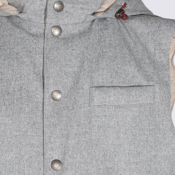 Brunello Cucinelli Coats - Grey | 039f900803bc94074b4808a6ea453a591a6eb80b