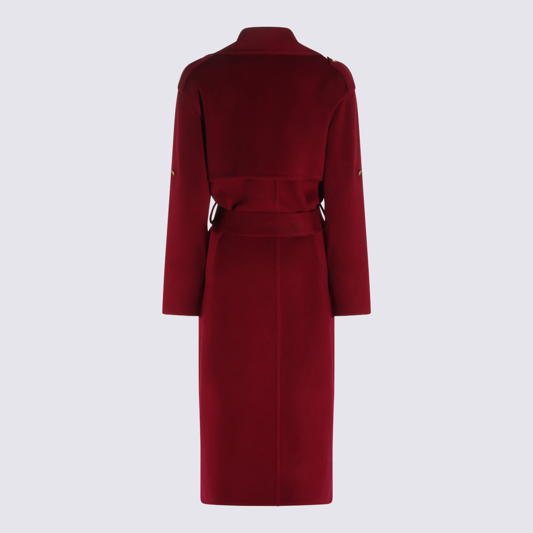 Alberta Ferretti Coats - Bordeaux | 746a52930d4b1b351a8ac828e8432550f3b7ef96