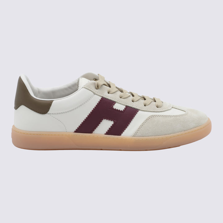 Hogan Sneakers - BIANCO/BORDEAUX/KHAKI | f73832c5fd882de73afed8730ed133e30c27f2c3