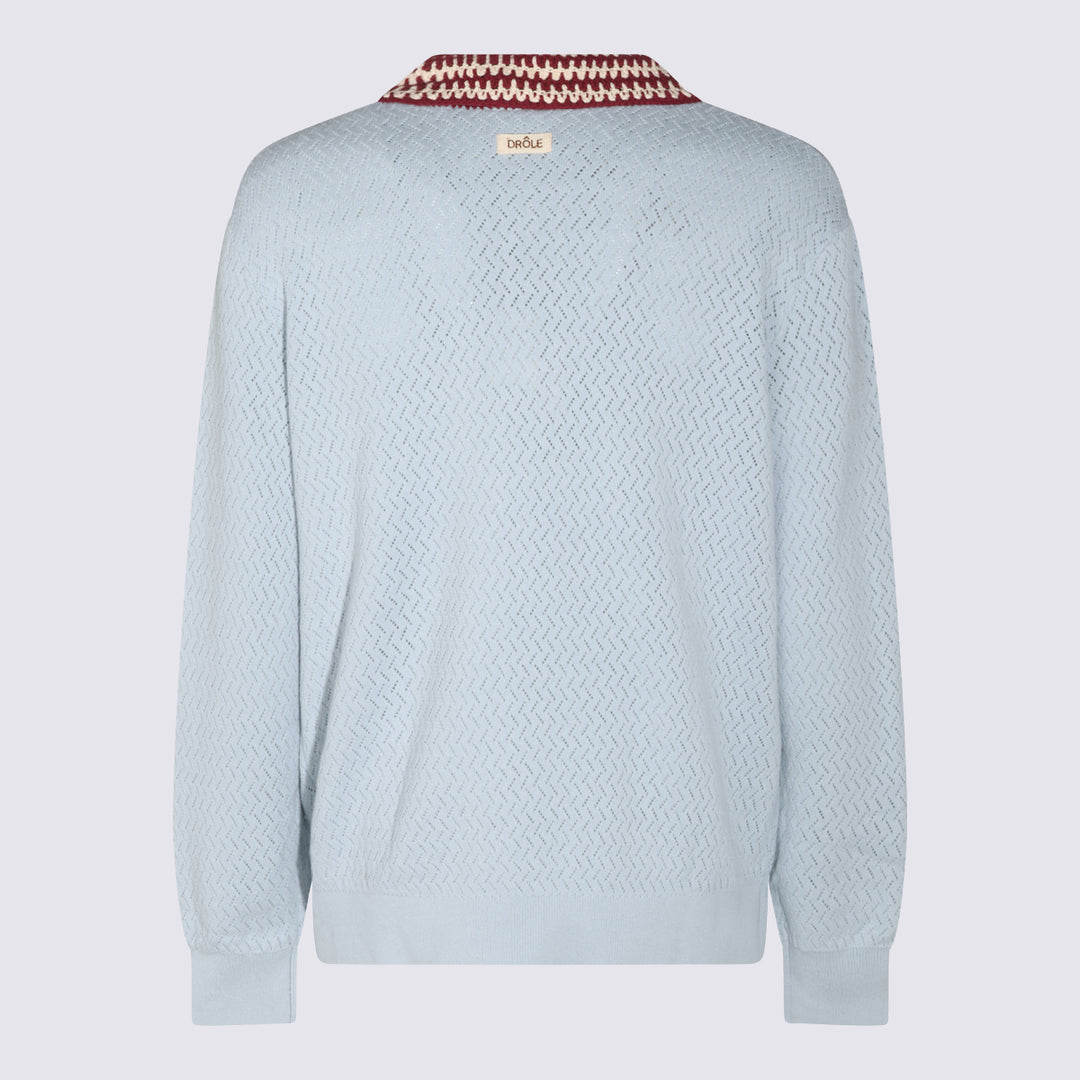 Drole De Monsieur Sweaters - LIGHT BLUE | be475dad1686f2735764f55b35f0f6fa14f24784