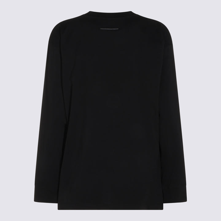 Mm6 Maison Margiela T-shirts and Polos - Black | 4ba321d3f47824a86d1c4468dd57039b101c07b7