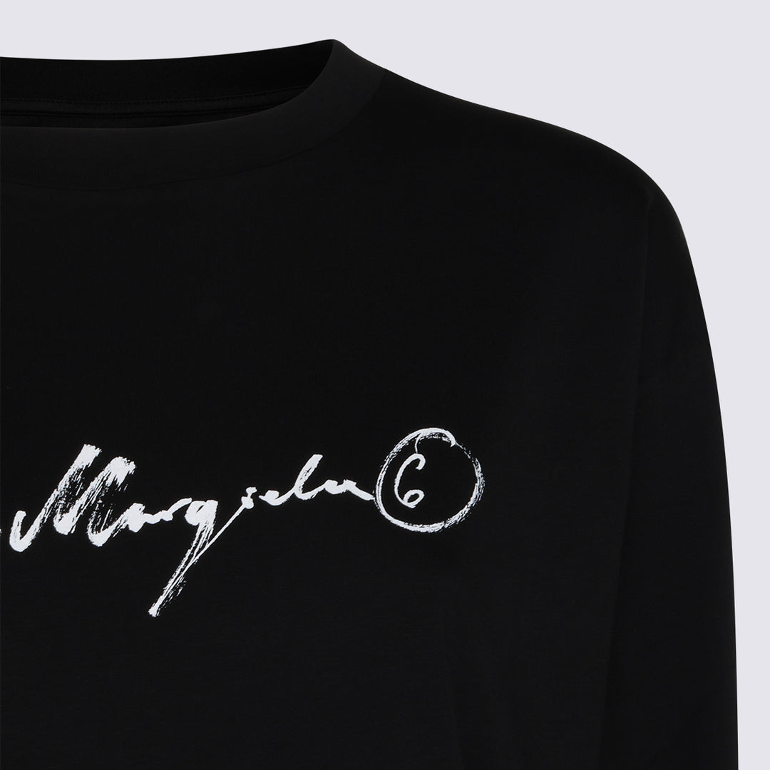 Mm6 Maison Margiela T-shirts and Polos - Black | 275b1c053002a541b8b72ed6d0b784b4b6762124