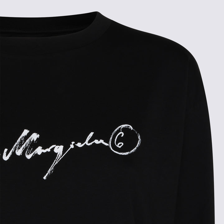 Mm6 Maison Margiela T-shirts and Polos - Black | 275b1c053002a541b8b72ed6d0b784b4b6762124