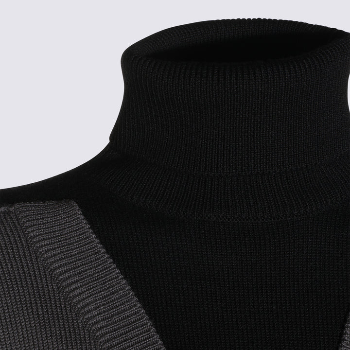 Mm6 Maison Margiela Sweaters - BLACK/DARK GREY | 1798908bfaaede6360e0b779da6fd2e1c69cd066