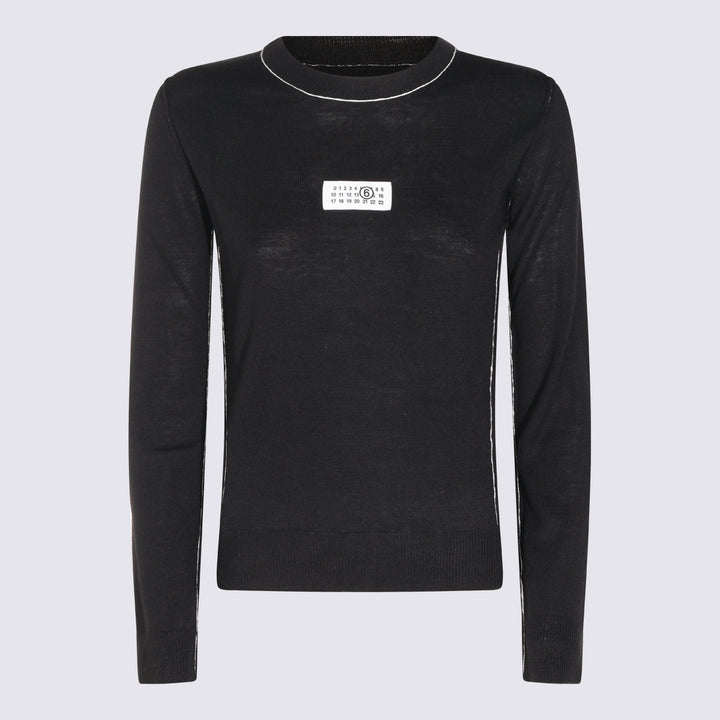 Mm6 Maison Margiela Sweaters - Black | 121765ac9ff775787e9ef0bbbb3fd4838e980df7