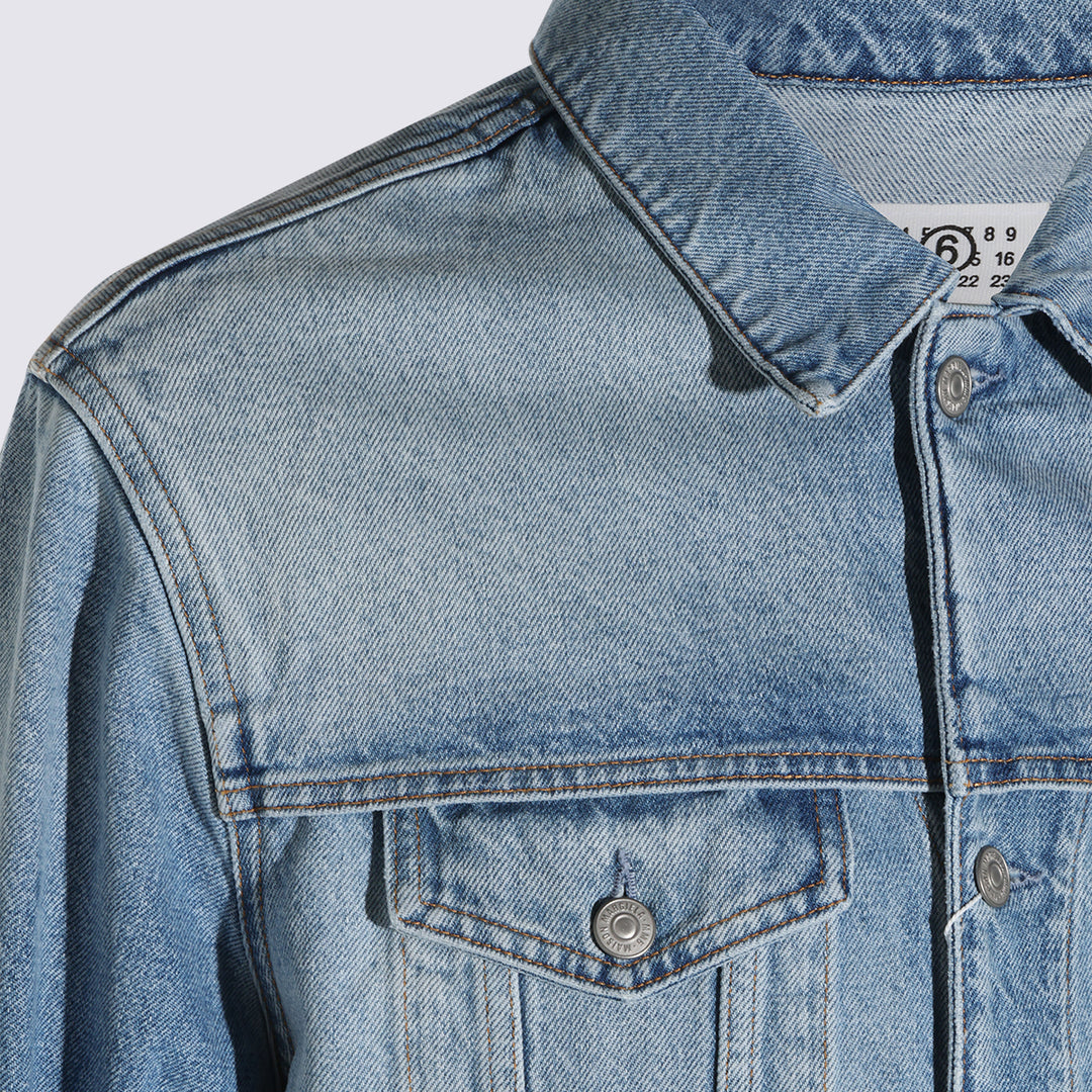 Mm6 Maison Margiela Jackets - Blue | b4fd36ebcdd9363d900093c82063ec3148665de1