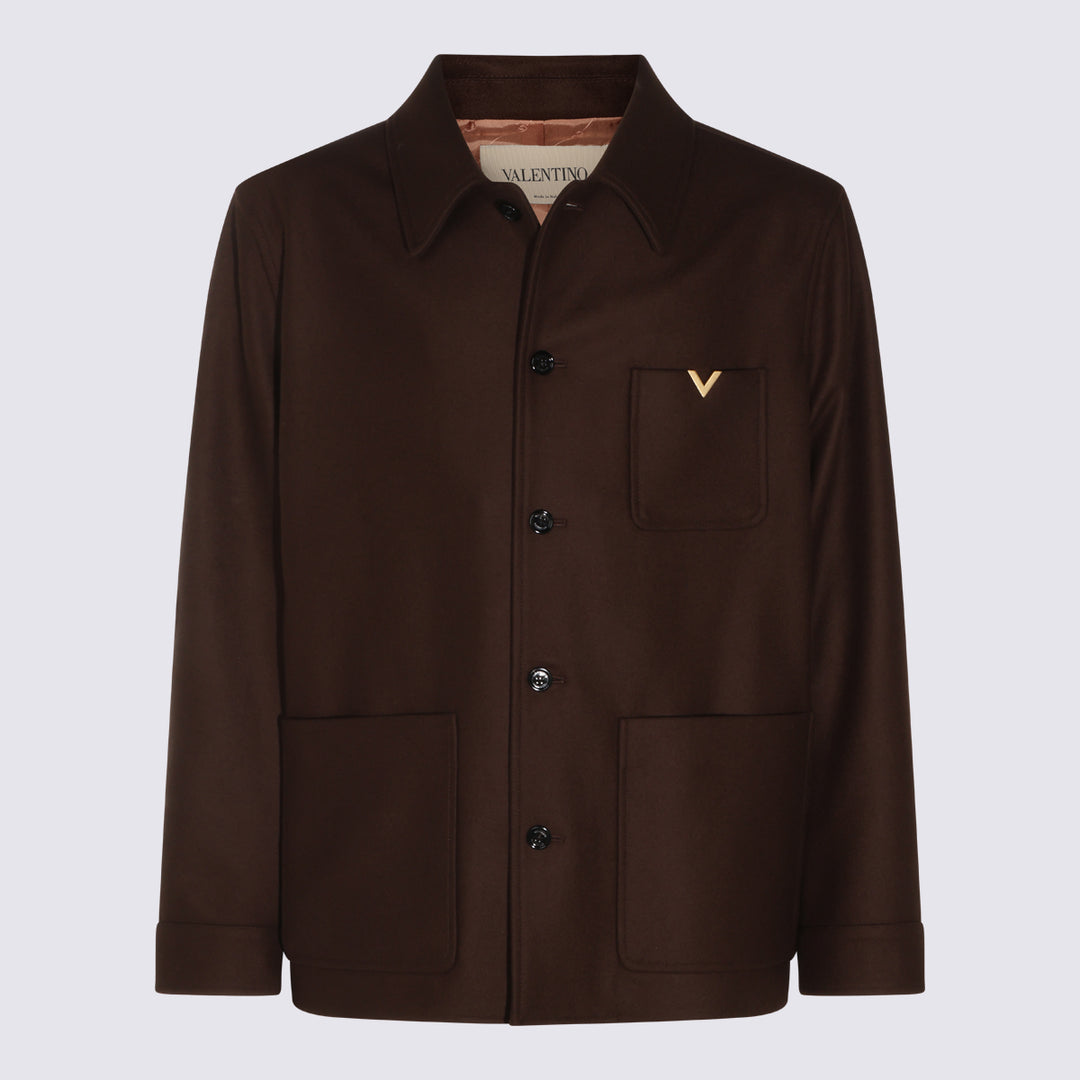 Valentino Jackets - Brown | 83c1035f49194dbf60ab30e5df9a5c47123b69ec