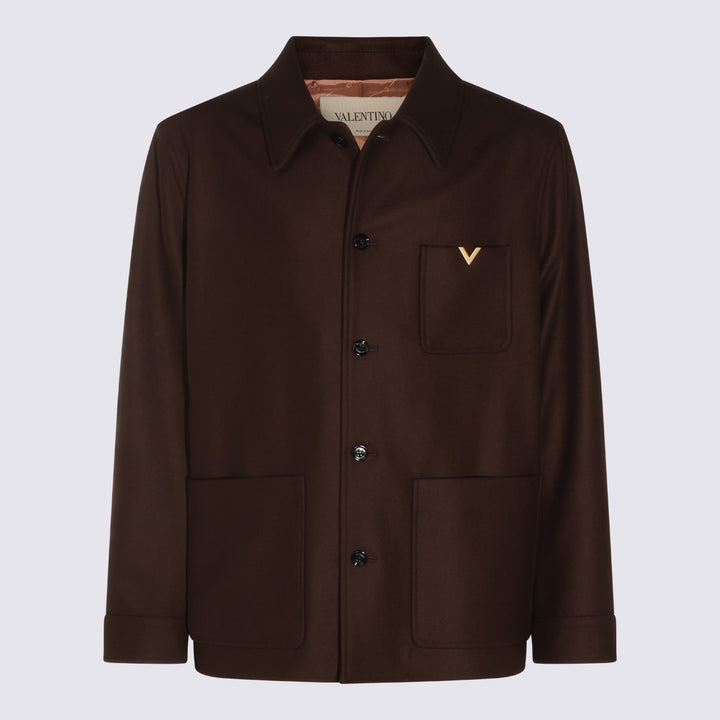 Valentino Jackets - Brown | 83c1035f49194dbf60ab30e5df9a5c47123b69ec