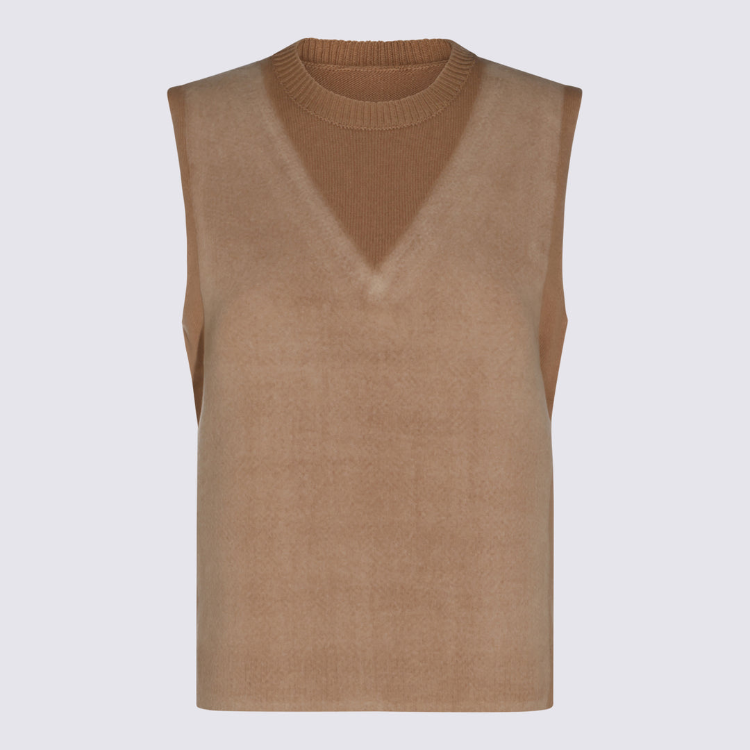 Maison Margiela Sweaters - Camel | 67e673425a17fa2f43017855c7f2c6cf1c8643c2