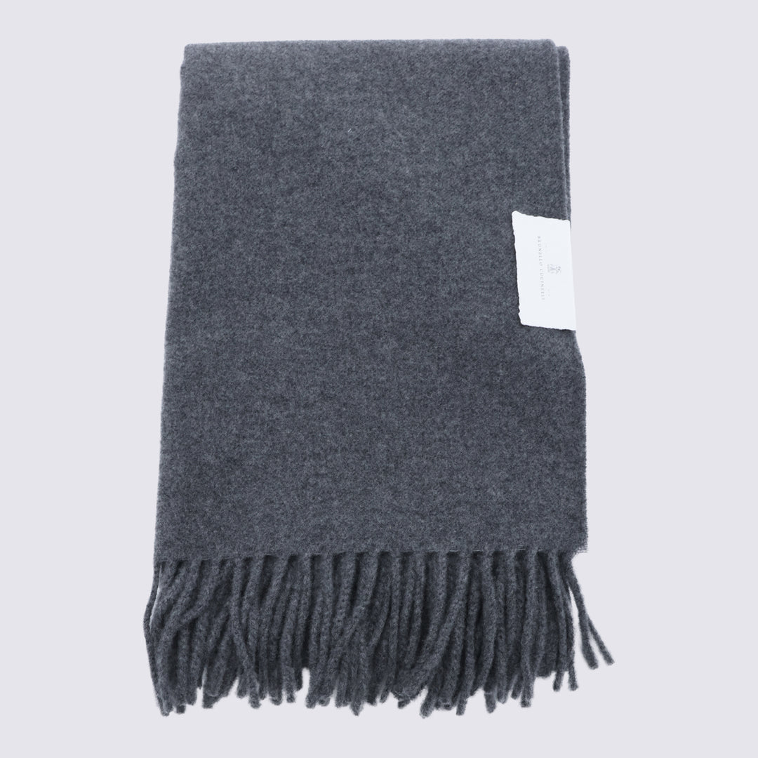 Brunello Cucinelli Scarfs - Piombo | a368829d3edcfb6c197c90a79019e025bba7c317