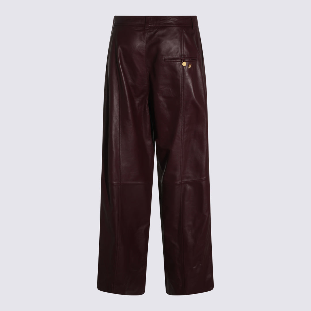 Alberta Ferretti Trousers - Bordeaux | 78fe74423a933a244139c441cf833321d2f09b03