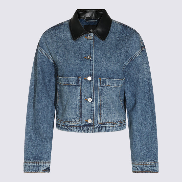 Anine Bing Jackets - Washed Blue | 78cea5a7ab3298fe86cbea95713c27fca0d8a76d