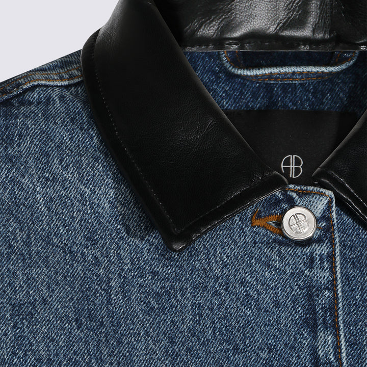 Anine Bing Jackets - Washed Blue | c58f38412b699bbd80477e7d32d7f0620d90e702