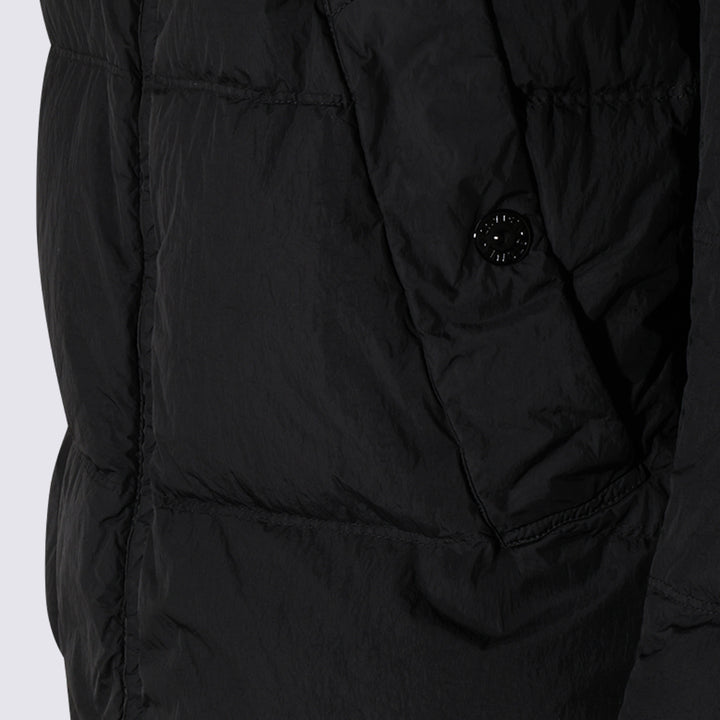 Stone Island Coats - Black | 893ab314c76e897f80de48f7a19e68195aea7268