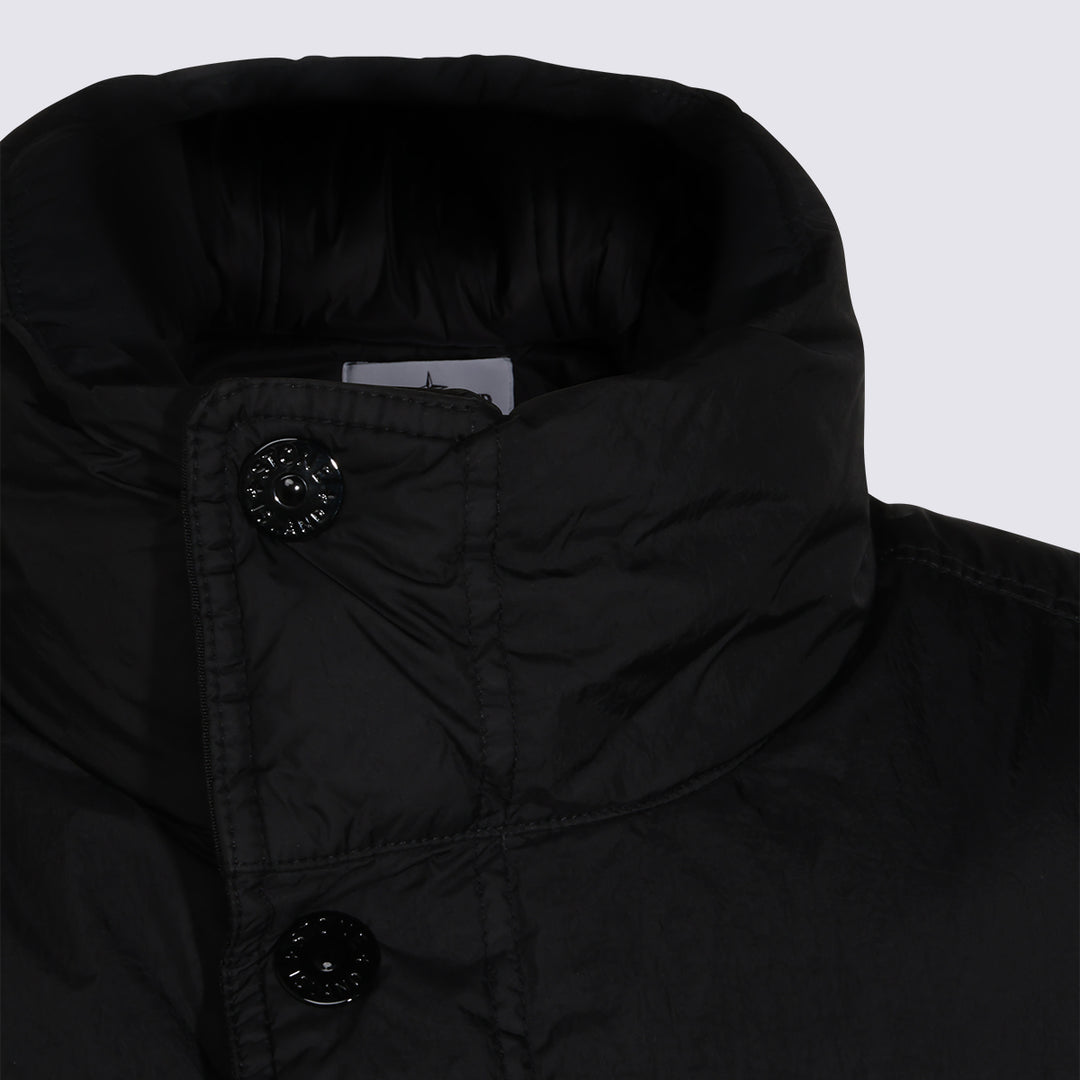 Stone Island Coats - Black | 04e97a2a6a26268c4c67c37b4871dfaacbc31eff