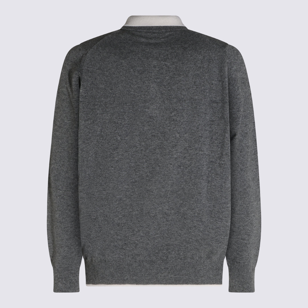 Eleventy Sweaters - Metallici e grigi | 9958b8eac10ac08f80edadf22fd24f35fbd66f07