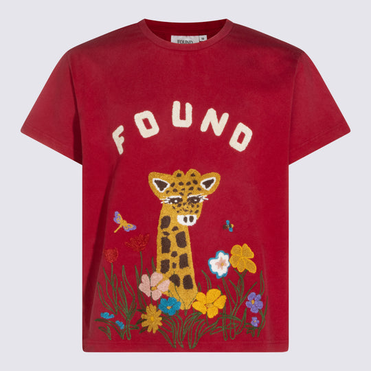 T-Shirts And Polos Washed Oxblood