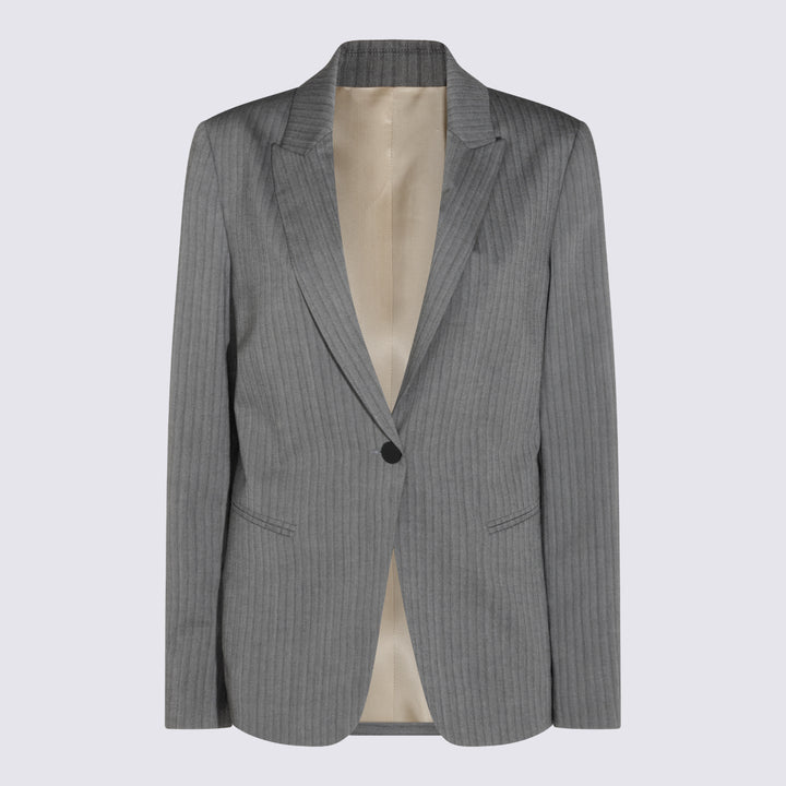 Alberta Ferretti Jackets - Grey | 08955f0753664da6df13211fe03d71ec3d0dedbd