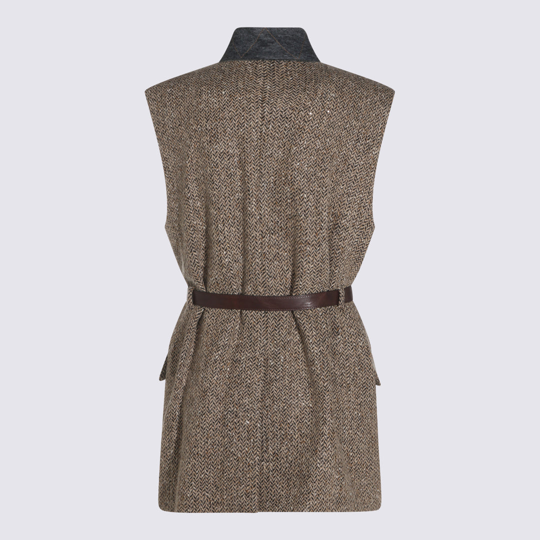 Brunello Cucinelli Jackets - CAMEL/NERO | 584e40dc94a5735d41961204fddbc984d818400f