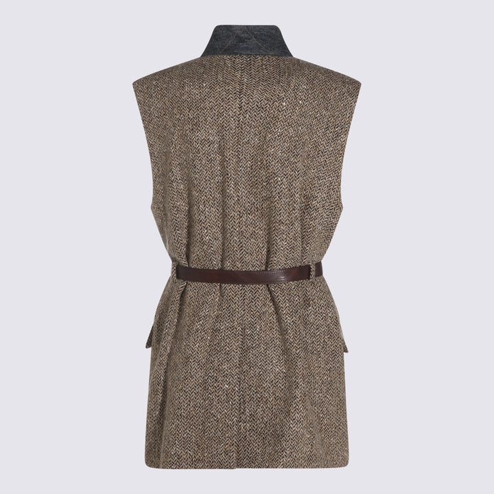 Brunello Cucinelli Jackets - CAMEL/NERO | 584e40dc94a5735d41961204fddbc984d818400f